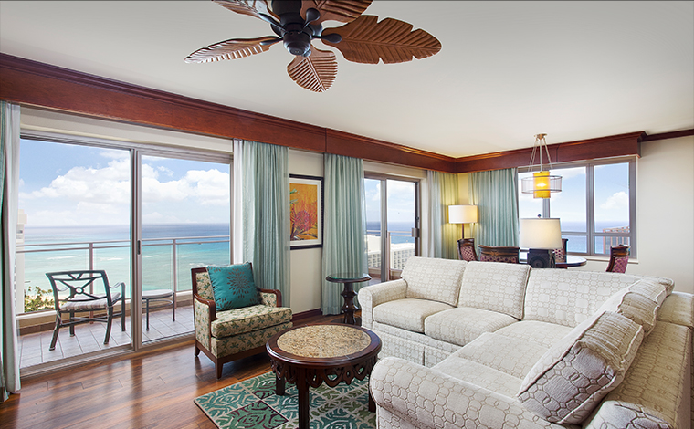 「グランドワイキキアン・ヒルトングランドバケーションズクラブ」のペントハウス