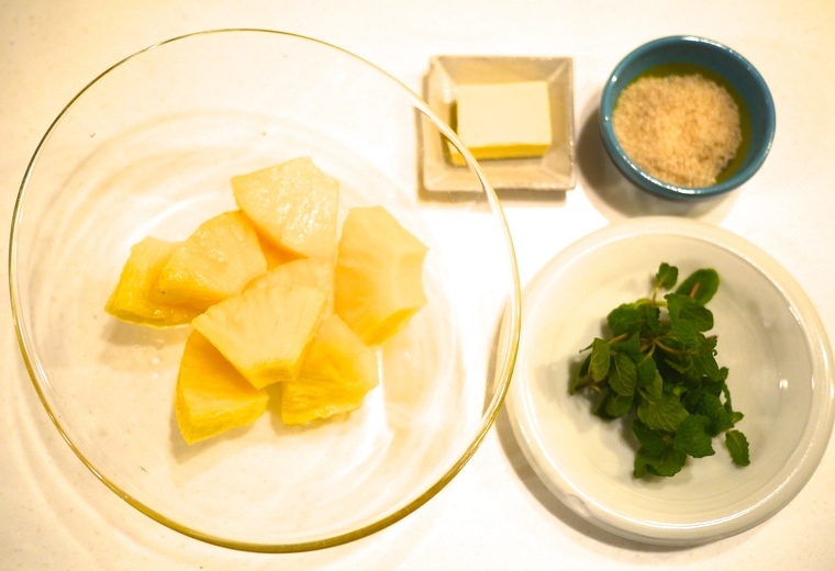 パイナップルのキャラメリゼ