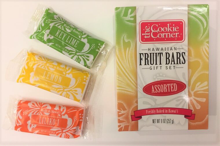 アラモアナセンターなどオアフ島に13店舗を展開。ザ・クッキー・コーナー「ハワイアン・トロピカル・フルーツ・バー（アソート、９個入り）」＄10.25