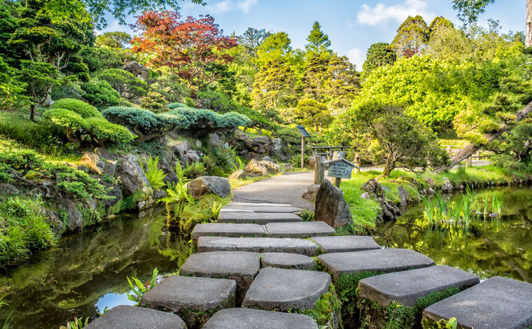 ゴールデンゲートパーク内の日本庭園