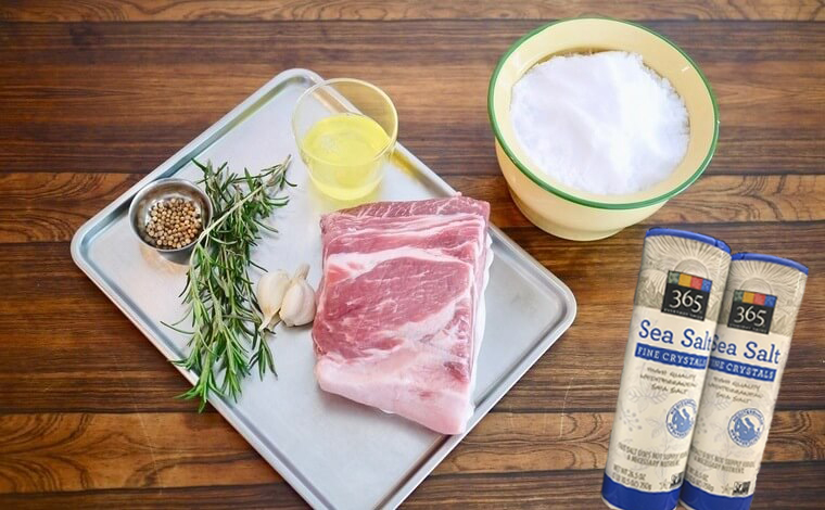 ポークのハーブ塩釜焼き