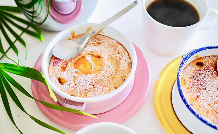 砂糖をふりかけたら、さぁ！召し上がれ！