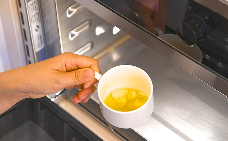 器も熱くなっているので、取り出し時ご注意を。