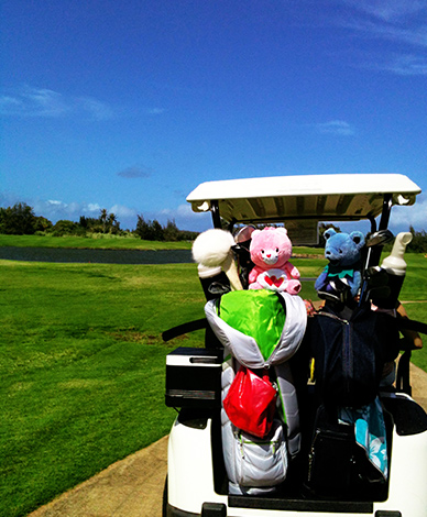 ・コース内はカート乗り入れOKで、歩かなくていい