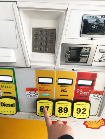 〈給油をしてみよう！〉