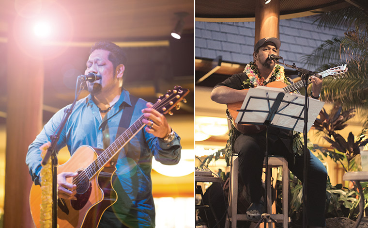 左から、ネイサン・アヴェアウ、カヴィカ・カヒアポ<br />
写真提供：Kani Ka Pila Grille