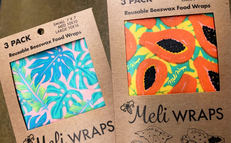 トロピカルな柄のラップがいろいろあります。3つ入りでお得です。