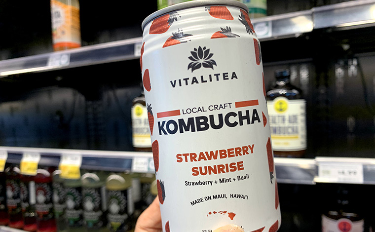 ストロベリー味のコンブチャを発見。お気に入りを見つけてください。