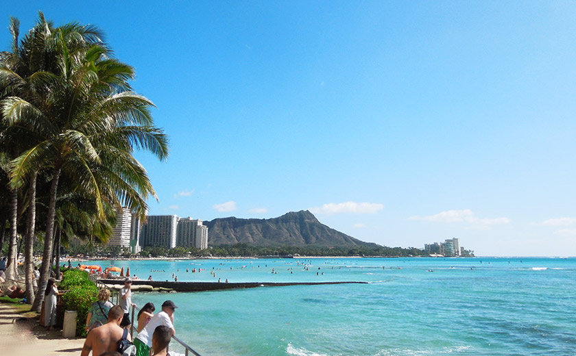 ハワイ　ダイアモンドヘッド