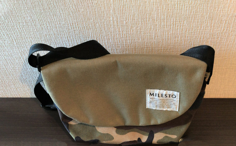 サイズ感などが程よいミレストのショルダーは、行動派の方はもちろん、移動の多い旅には好適。小さめとはいえ、旅の必需品がしっかりと収まるのは魅力です。