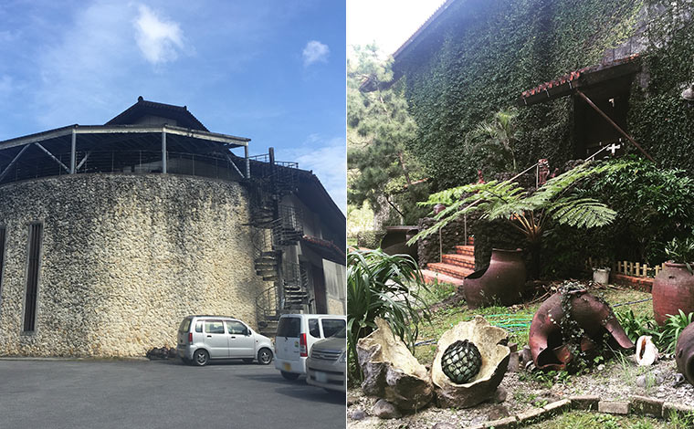 敷地内には伝統を感じさせる蔵が。