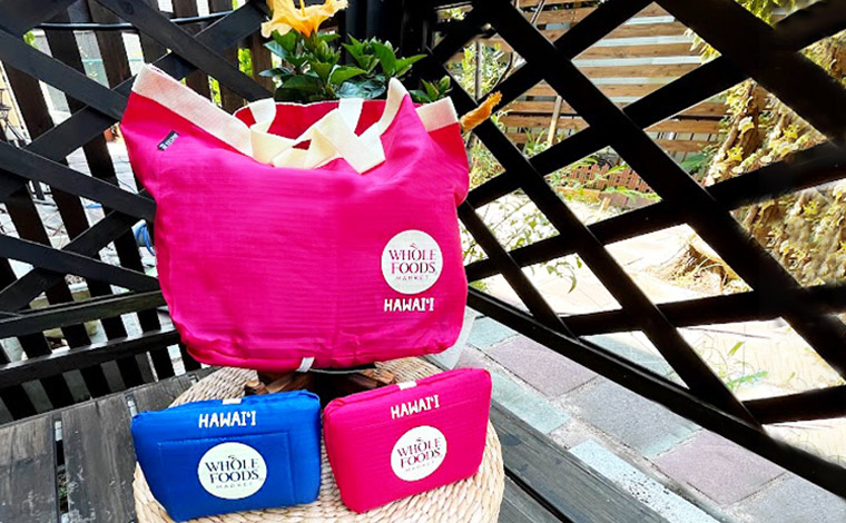 Whole Foods Market Takeout Tote (Red, Blue, 11.8