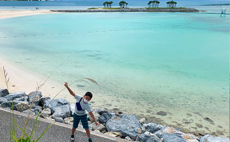 エメラルドビーチです。