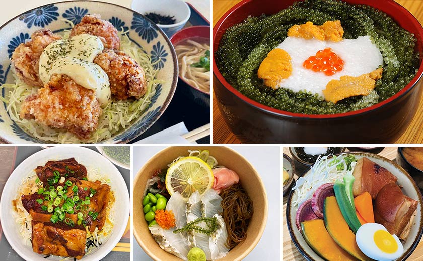 沖縄ご当地グルメが丼に！やんばるを食べつくす「ちむどんどん丼」５選
