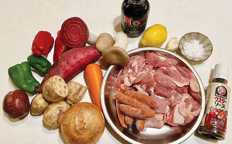 チキンと冬野菜のオーブン焼き