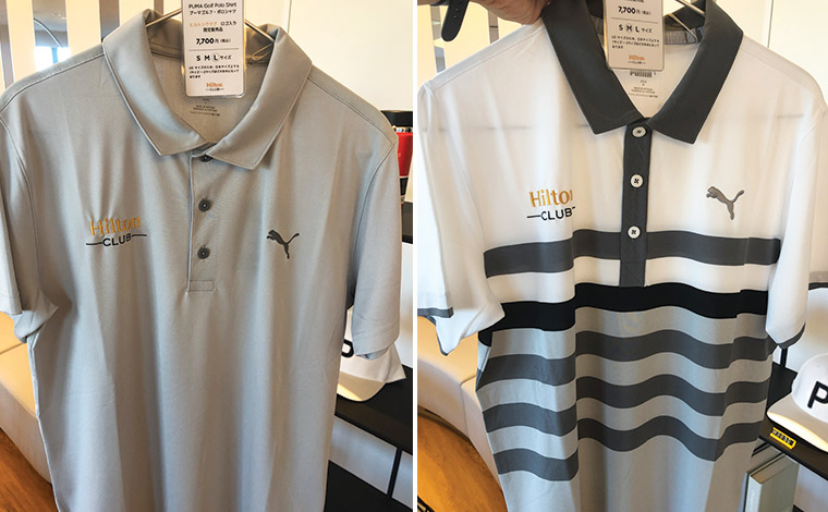 PUMA GOLF × Hilton Clubのポロシャツ　7,700円（税込）