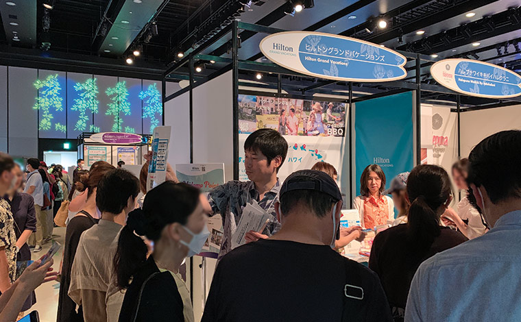 ヒルトングランドバケーションズのブース