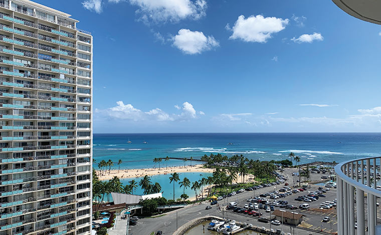 ザ・モダン・ヒルトンバケーションクラブのベランダからの眺め
