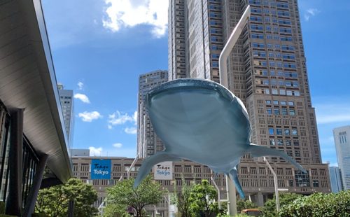 旅をしながらARで遊ぼう！ARジンベエザメと全国の観光地めぐり