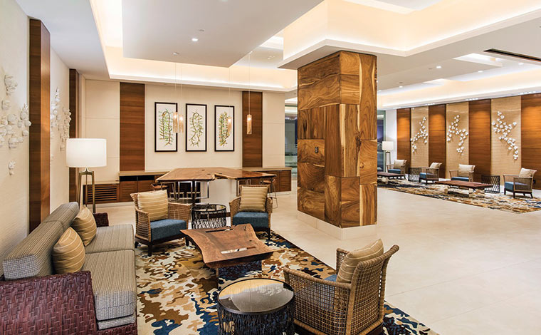 ザ・グランドアイランダー・ヒルトングランドバケーションズクラブのロビー