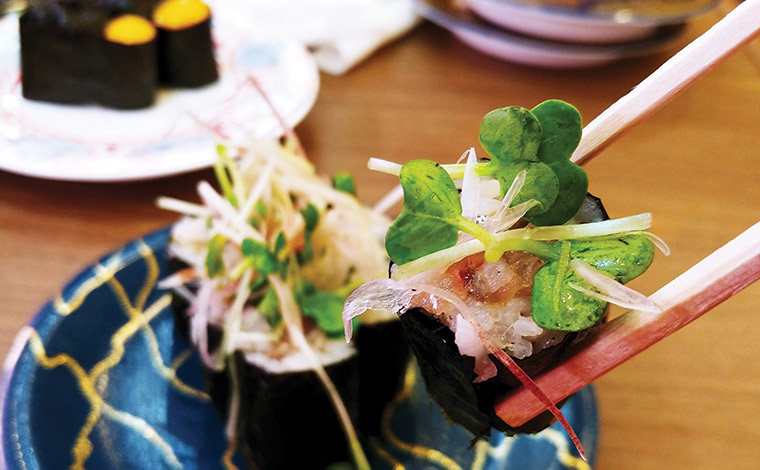 アジのなめろう巻き　450円