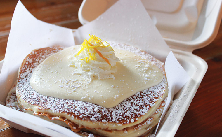 リリコイ・パンケーキ 13.95ドル（3枚）