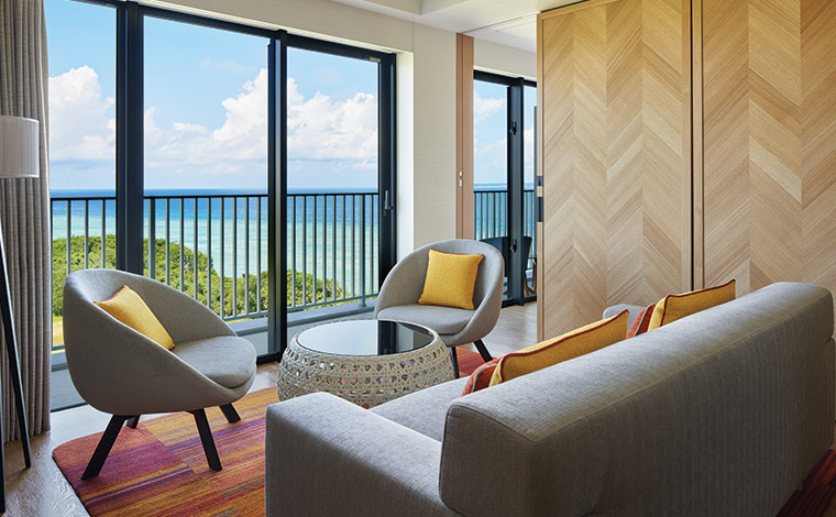 ザ・ビーチリゾート瀬底・ヒルトンクラブのリビング