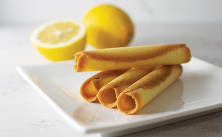 湘南潮彩レモンを使ったラングロール　（税込）<br />
写真提供：ちぼりスイーツファクトリー
