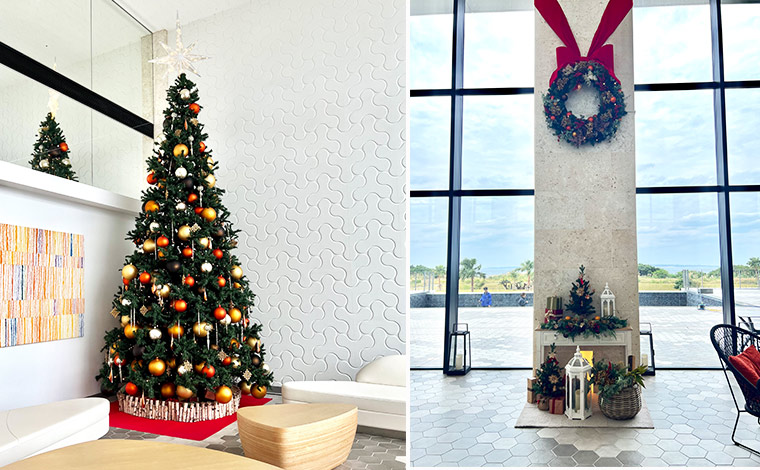 ザ・ビーチリゾート瀬底・ヒルトンクラブのクリスマスツリー