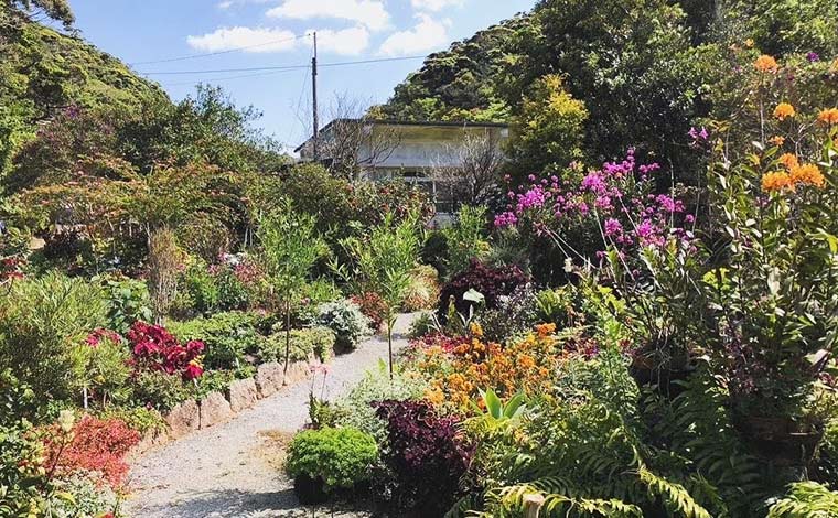 オーナーによって様変わりする個性豊かな庭<br />
写真提供：久志地域観光交流協会