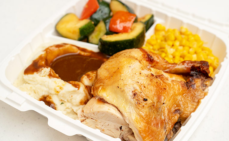 ローストチキンコンボ1/4サイズ 18.95ドル　