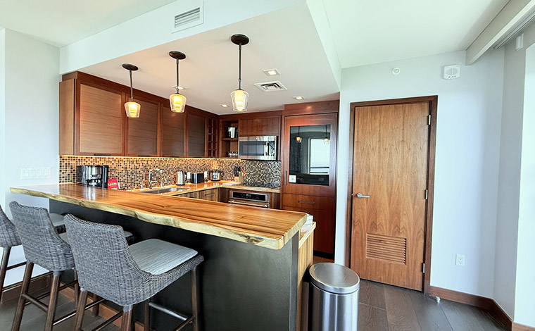 ザ・グランドアイランダー・ヒルトングランドバケーションズクラブのフルキッチン