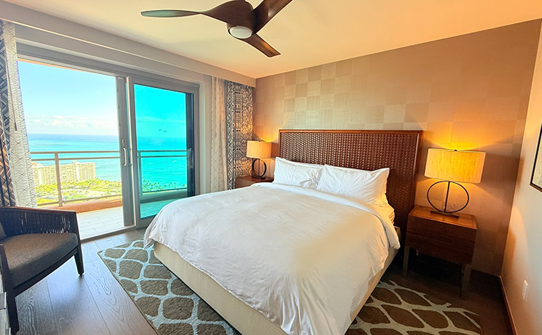 ザ・グランドアイランダー・ヒルトングランドバケーションズクラブ<br />
オーシャンビューの客室